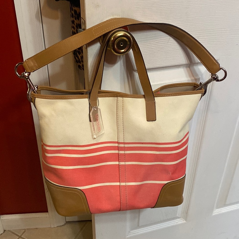 Coach bucket style bag, gently used